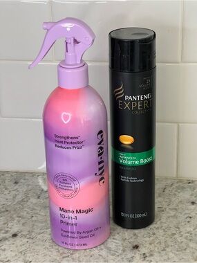 eva nyc 16oz Mane Magic 10-in-1 Primer & NWT Pantene Volume Boost Shampo Bundle